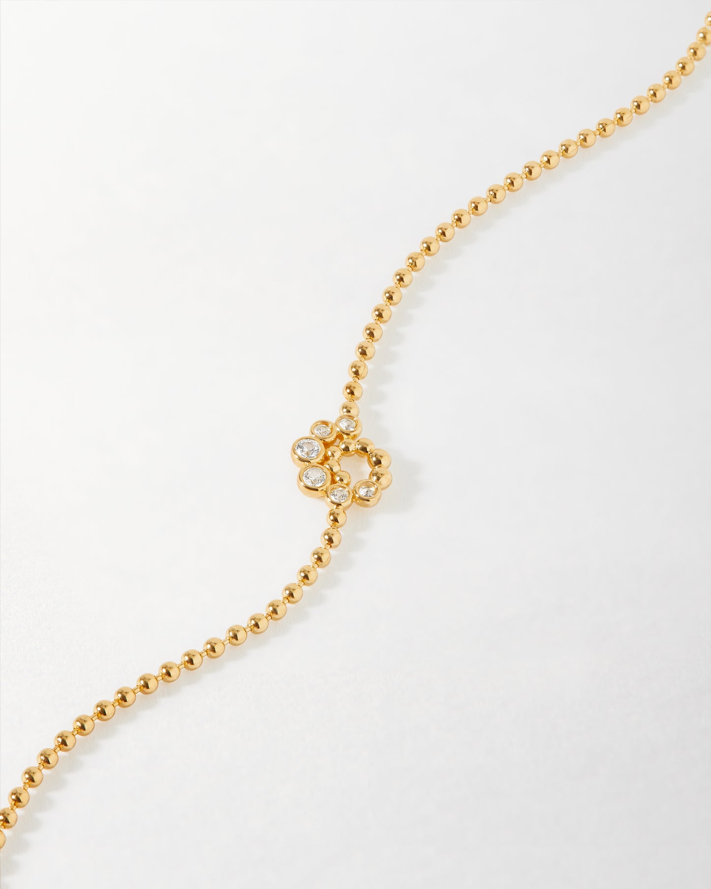 Twist White Sapphire Bracelet