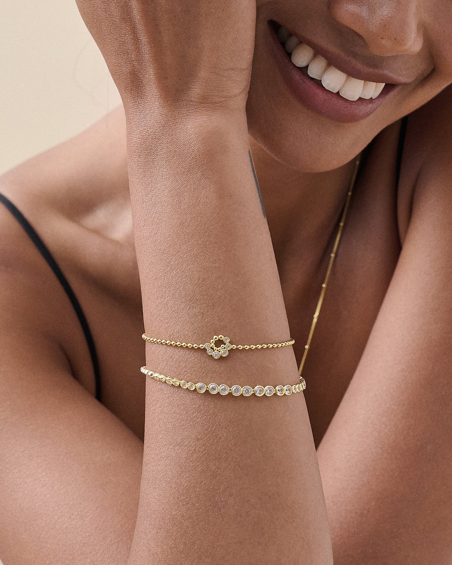 Twist White Sapphire Bracelet