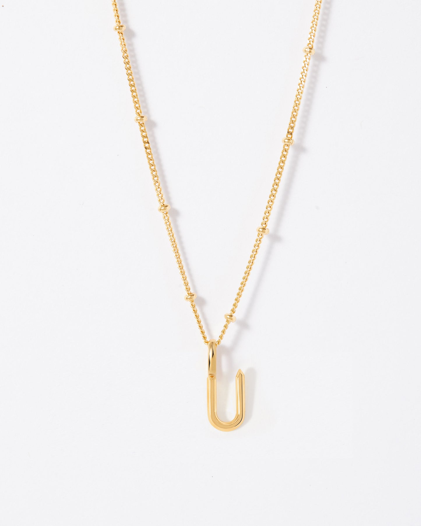 Selected Gold Mini Initial Necklace