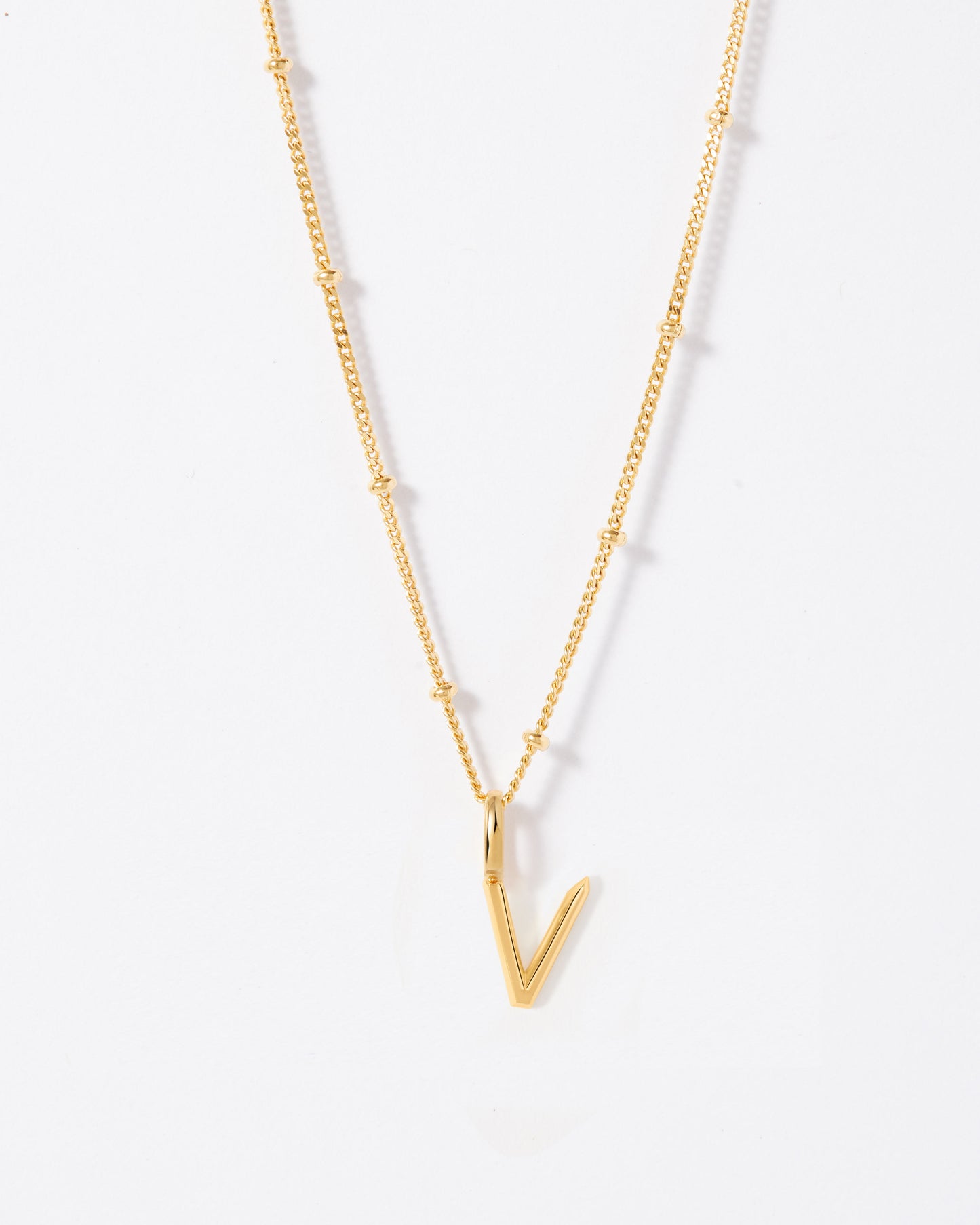 Selected Gold Mini Initial Necklace