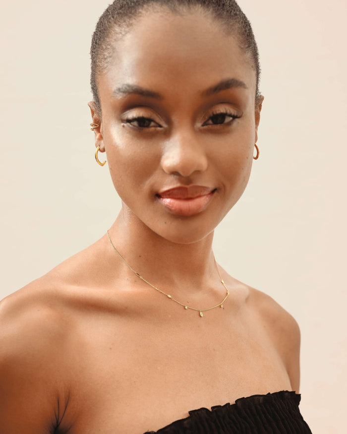 Victoria Gold Hoop Earrings