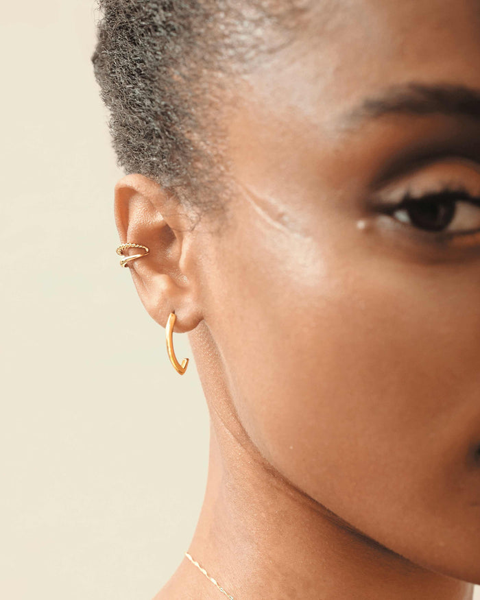 Victoria Gold Hoop Earrings