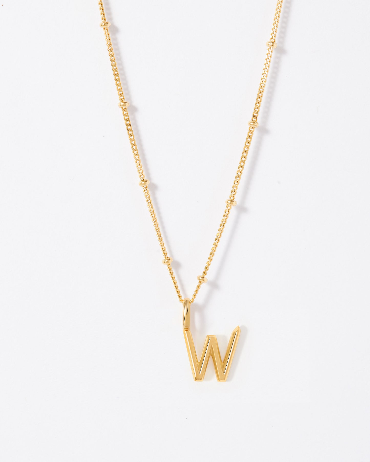 Selected Gold Mini Initial Necklace