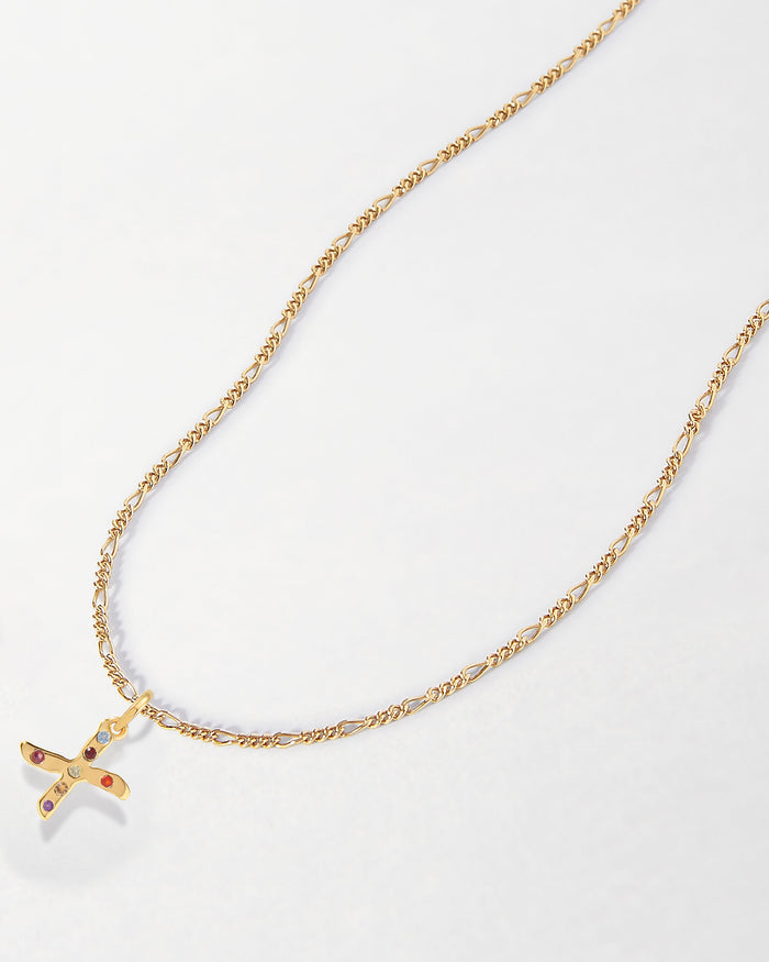 Rainbow Initial Necklace
