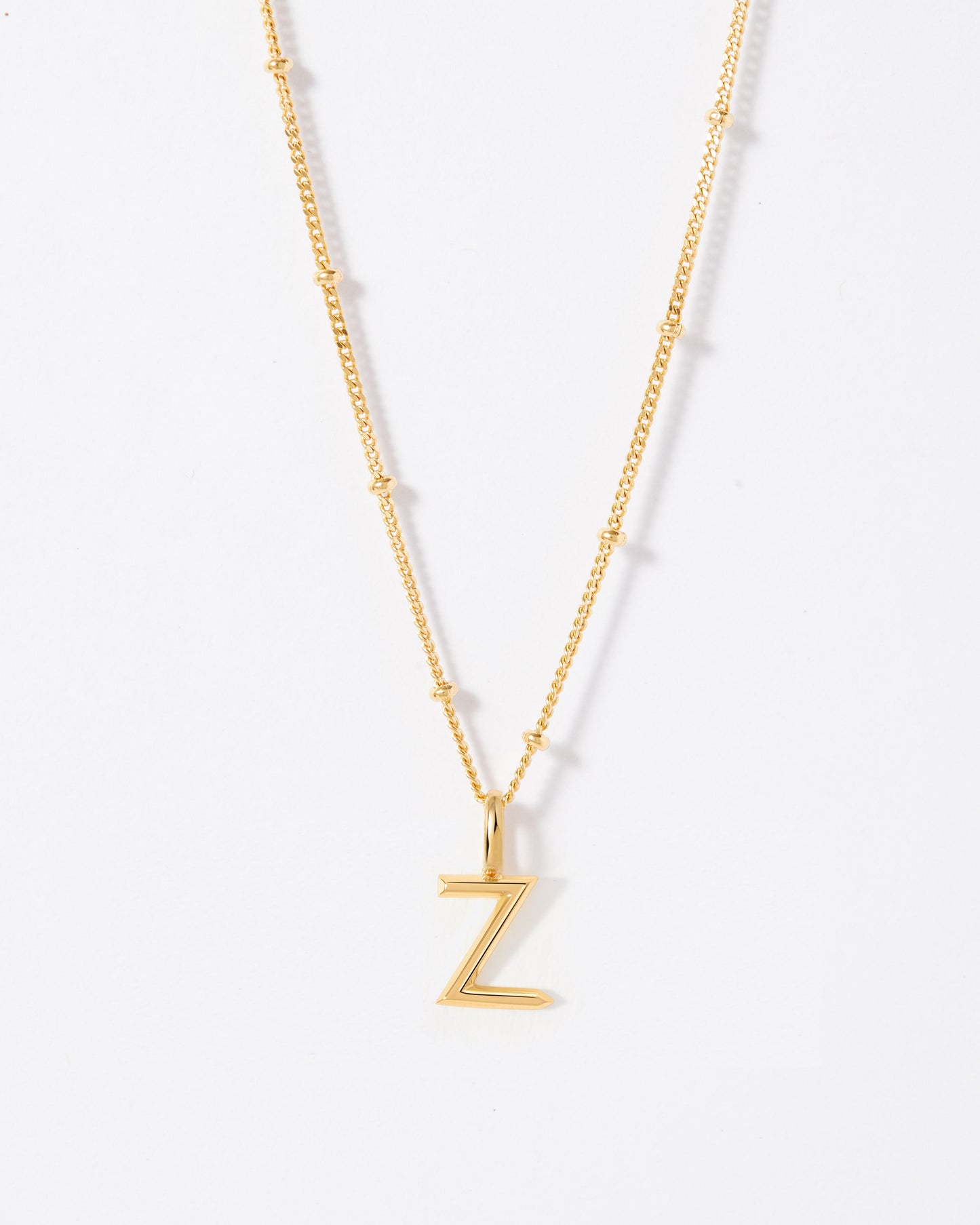 Selected Gold Mini Initial Necklace
