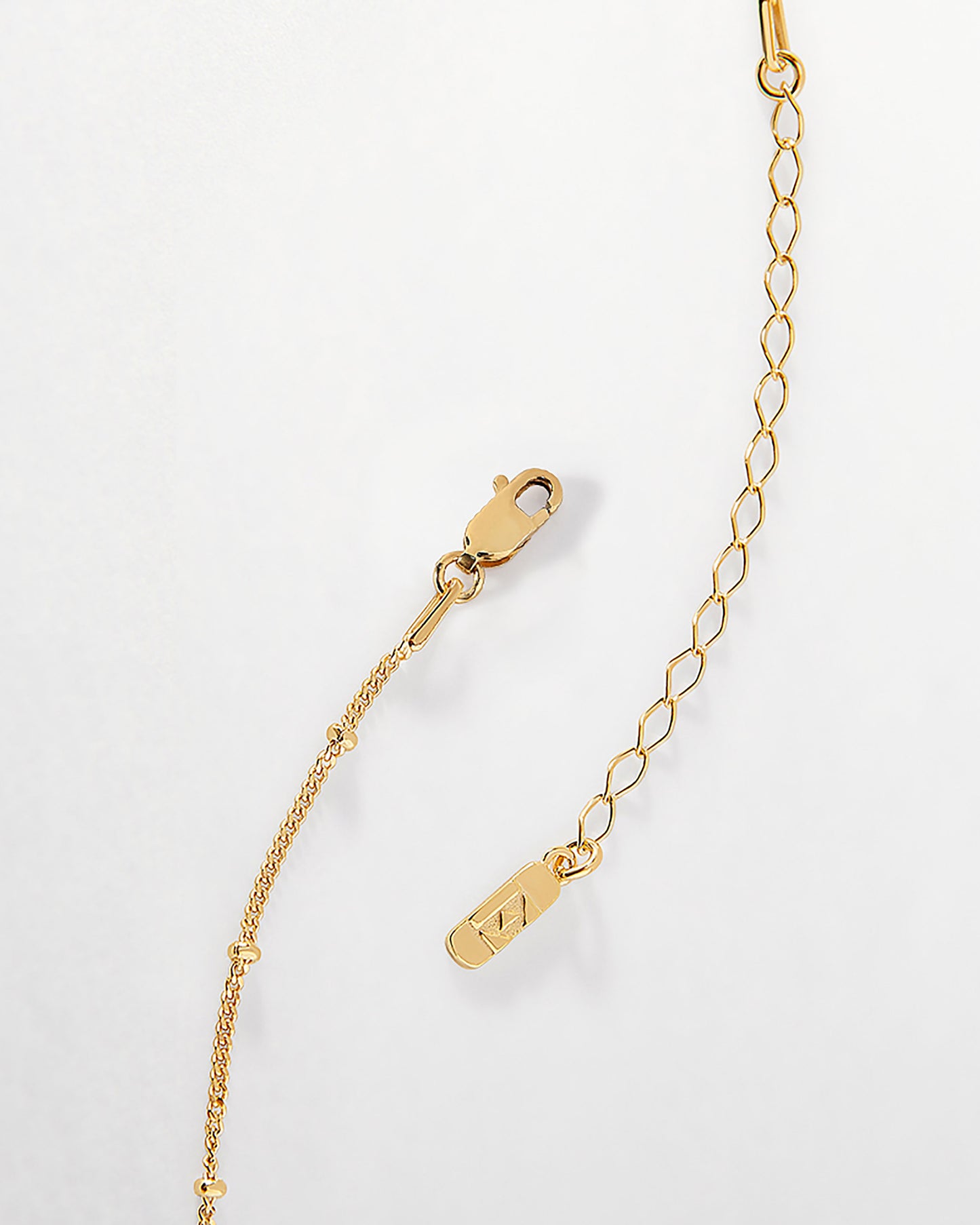 Double Initial Necklace - Gold
