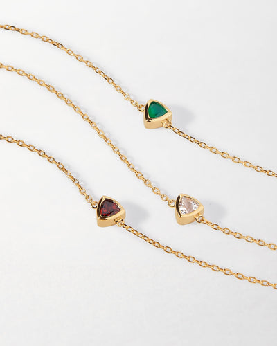 Amethyst February Birthstone Bracelet - Gold