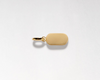 Charlotte Collins Black Onyx Charm Pendant crafted in solid 14ct gold with a smooth, engravable surface, made from recycled metals for considered jewellery built to last.