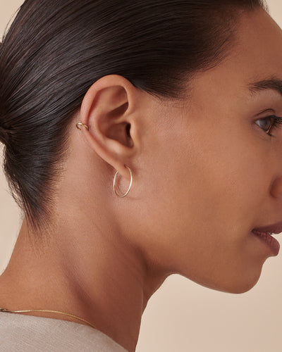 Small gold infinity hoop earrings deals