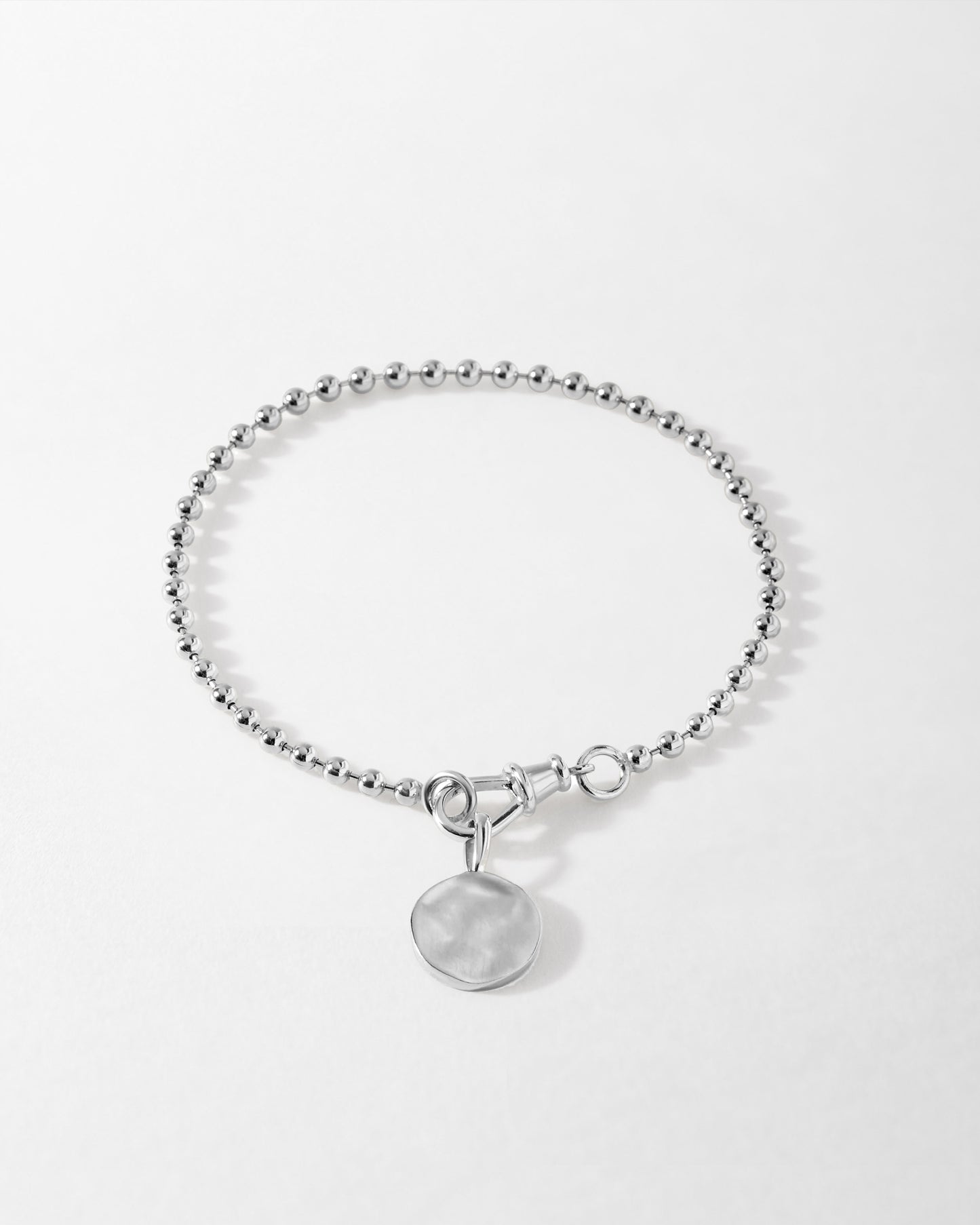 Mini Coin Globe Bracelet - Silver