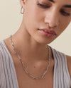 Paperclip Chain Necklace - Silver
