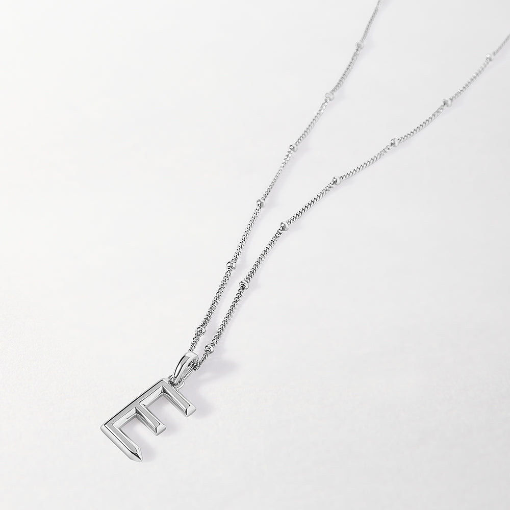 Initial Necklace - Silver