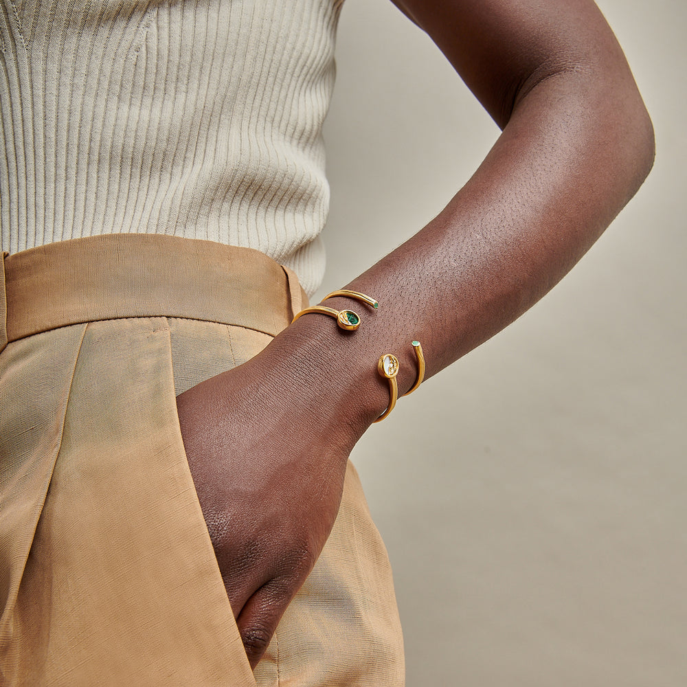 Emerald and duv hot sale cuff bracelet