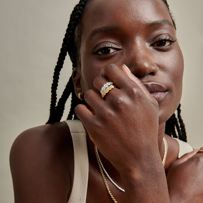 Victoria Multi Coin Ring - Gold