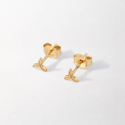 Victoria Solid Gold Stud Earrings