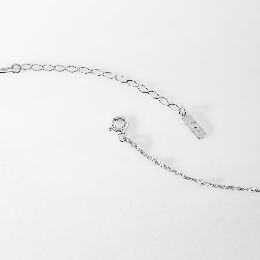 Stainless Steel Silver and Black Ball Chain Bracelet | Lisa Angel