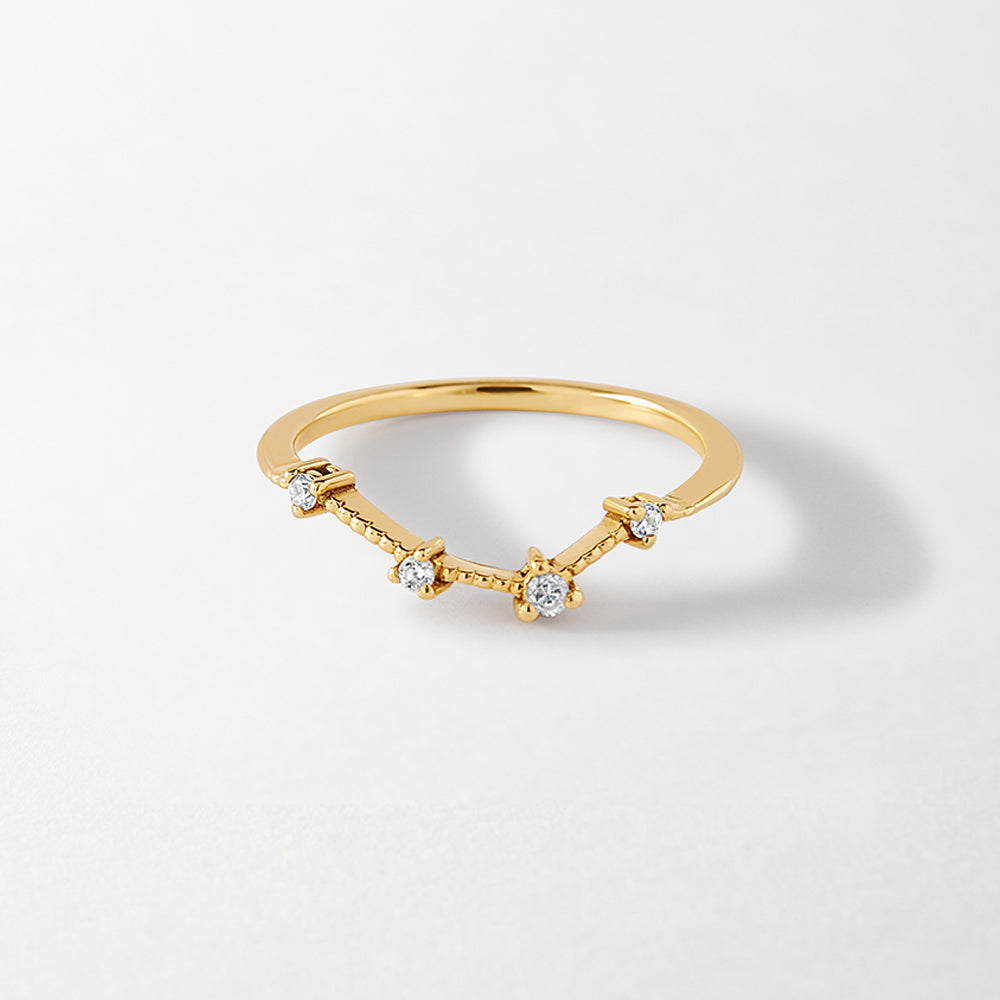 Constellation Diamond Ring - Yellow Gold – EDGE of EMBER