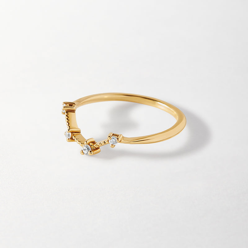 Constellation Diamond Ring - Yellow Gold – Edge Of Ember