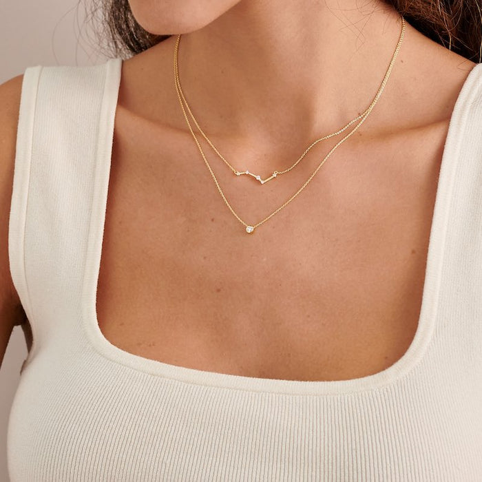 Constellation Diamond Necklace - Yellow Gold