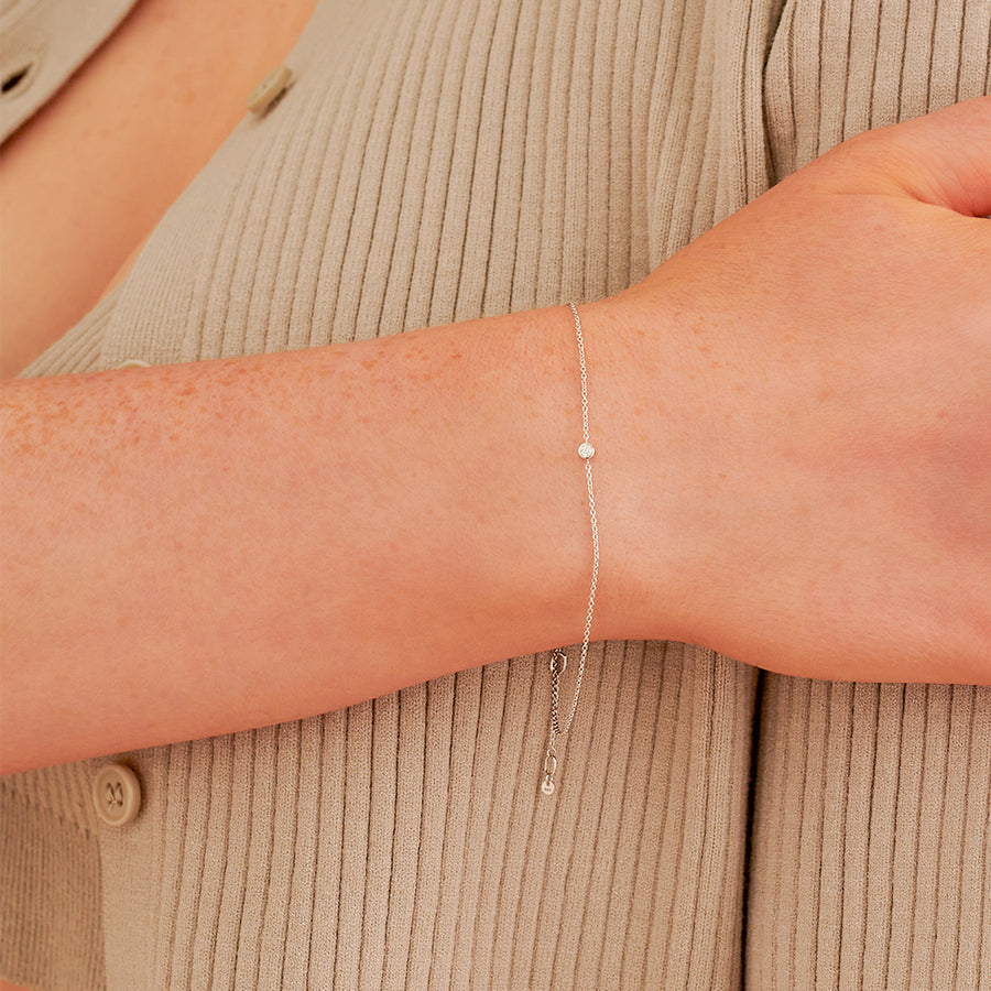 Monica Vinader Essential Diamond Chain Bracelet, Gold at John Lewis &  Partners