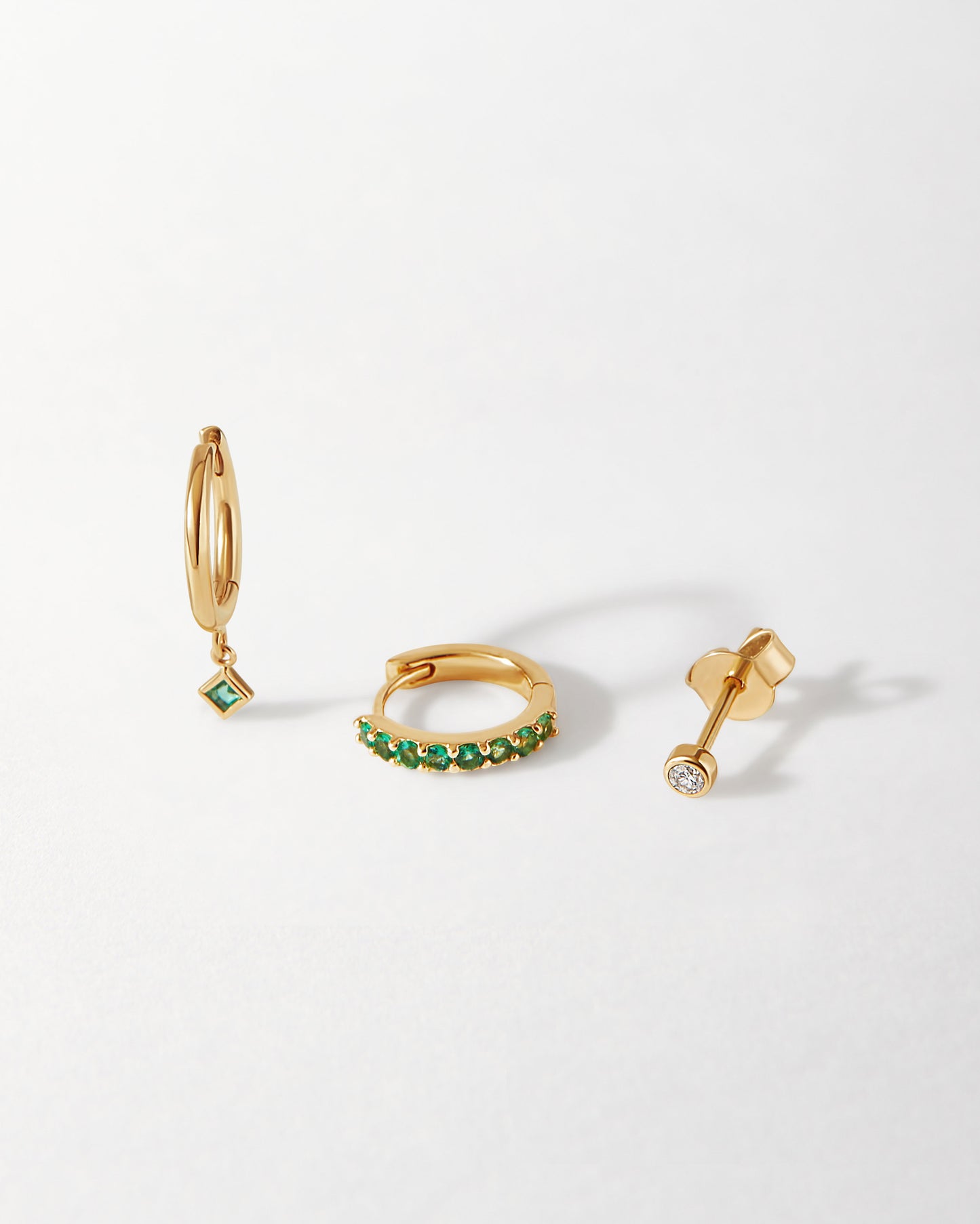 Luxe Emerald Earrings Set