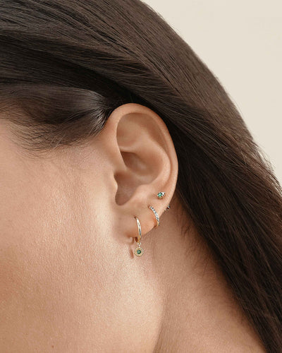 Emerald Ray Earrings Set