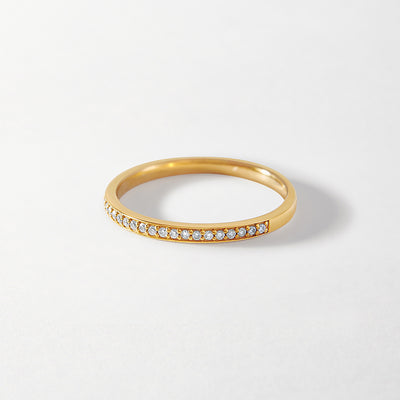 Demi Eternity Diamond Ring - Yellow Gold