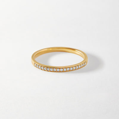 Demi Eternity Diamond Ring - Yellow Gold
