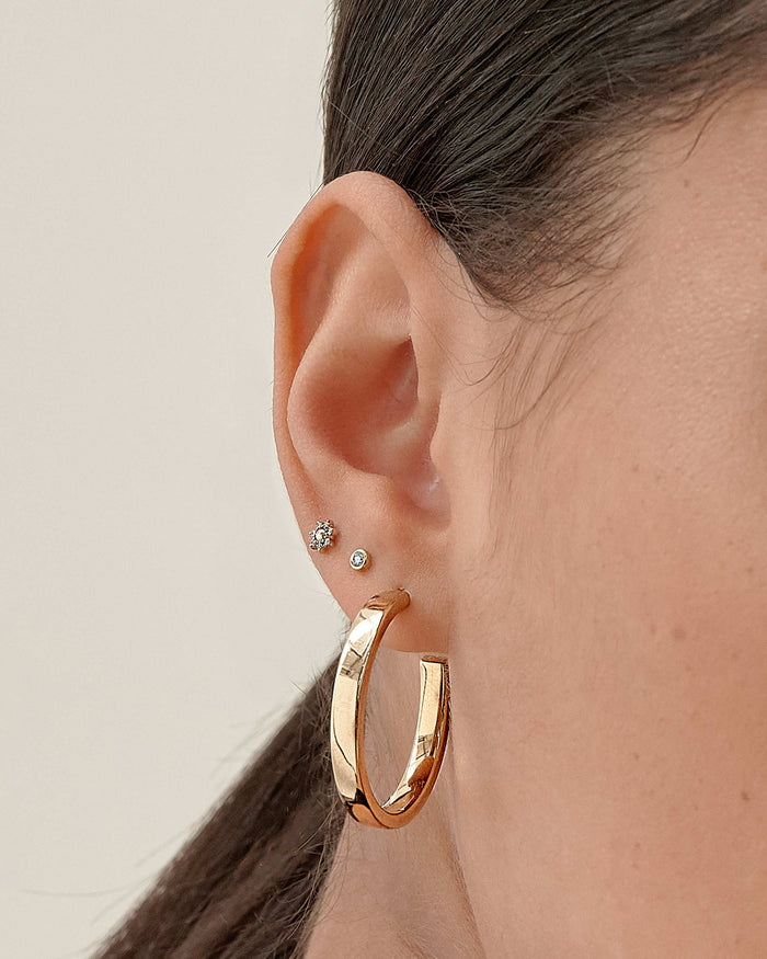 Large Everyday Hoops - Gold