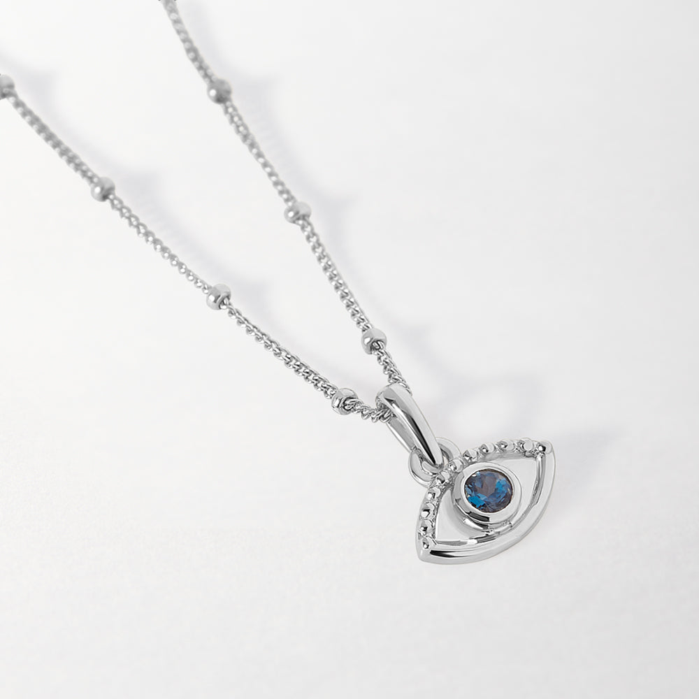 Evil Eye Necklace - Silver