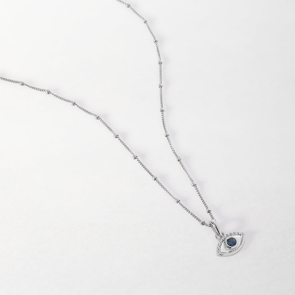 Evil Eye Necklace - Silver