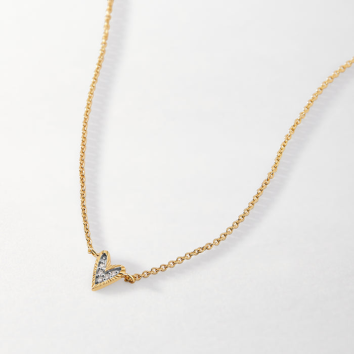 Cartier Coeur C De Cartier Gold Diamond Heart Pendant Necklace