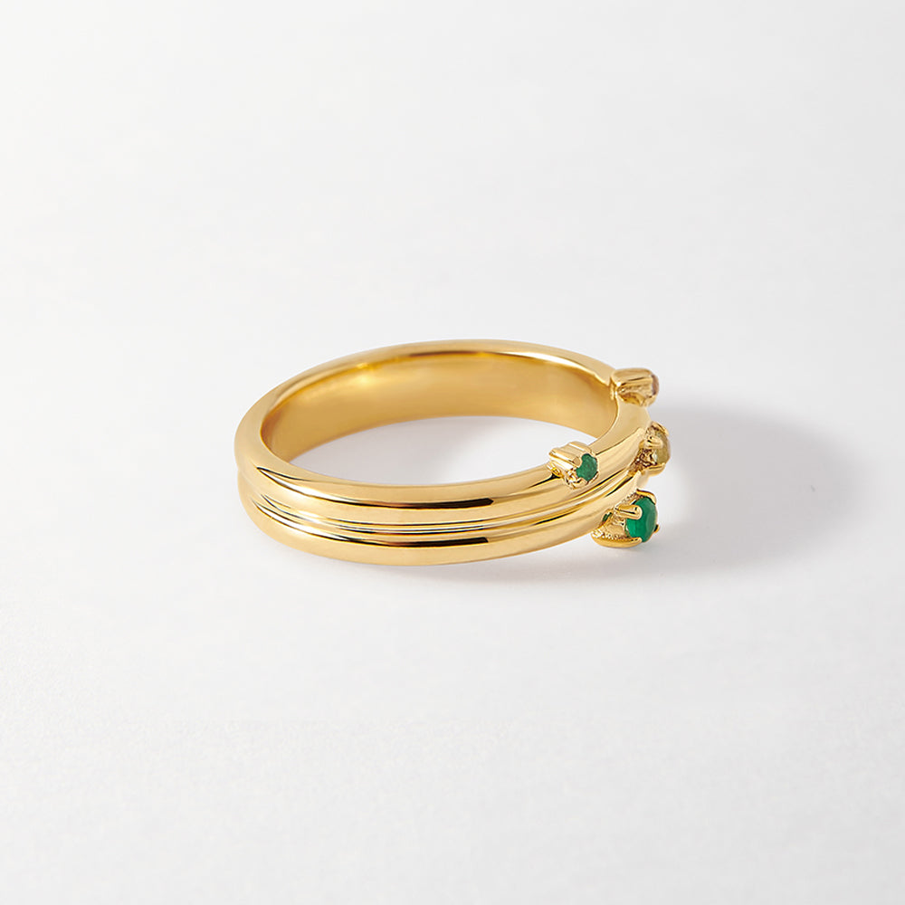 Intuition Emerald Ring
