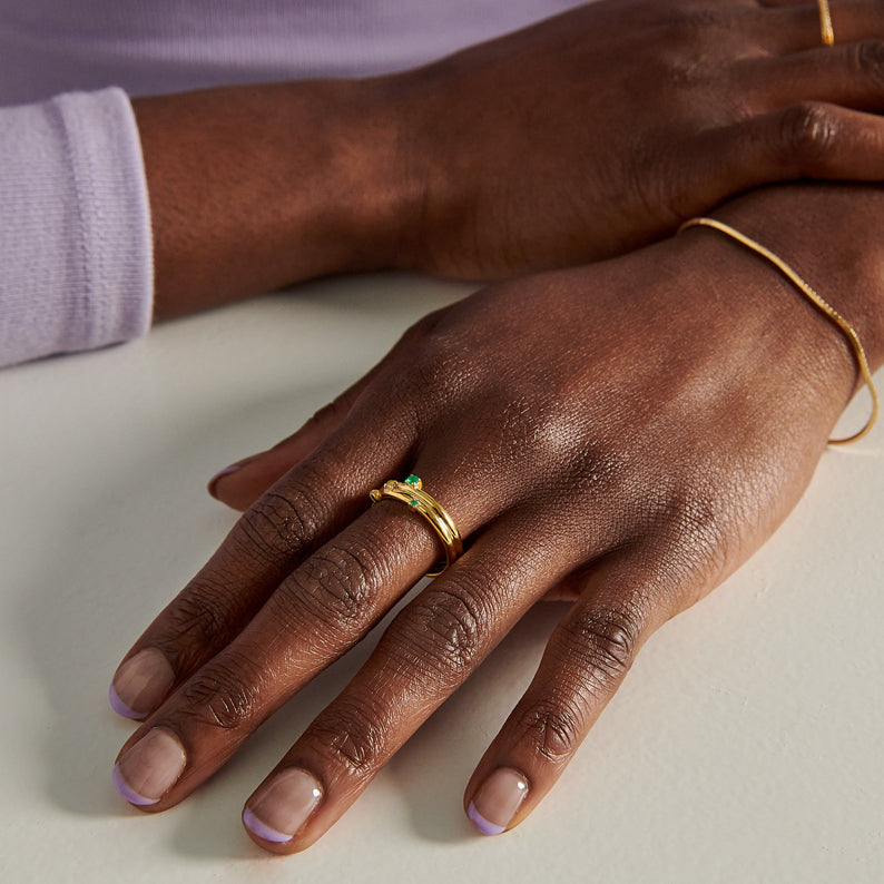 Intuition Emerald Ring