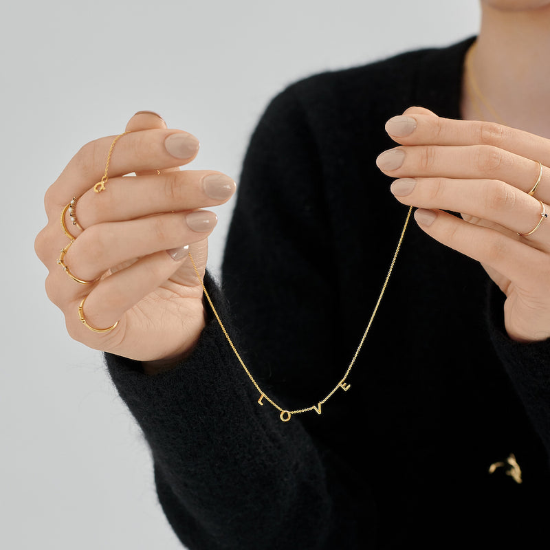 Say My Name Pearl Necklace - Letter T
