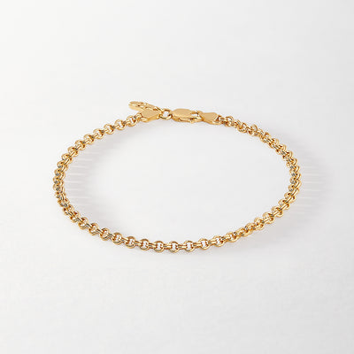 Mini Rolo Anklet - Gold