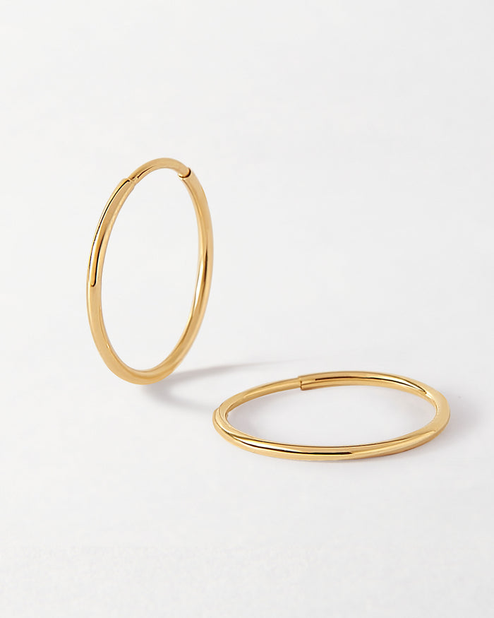 Medium Infinity Hoop Earrings – EDGE of EMBER