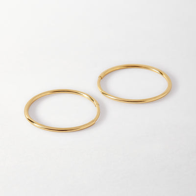 Medium Infinity Hoop Earrings