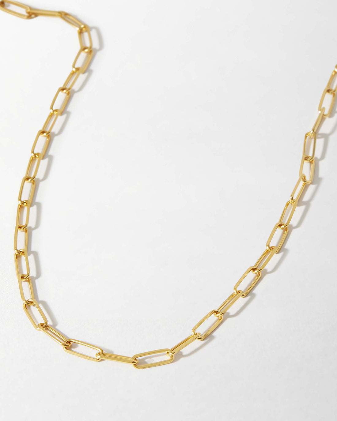 Paperclip Chain Necklace - Gold – EDGE of EMBER