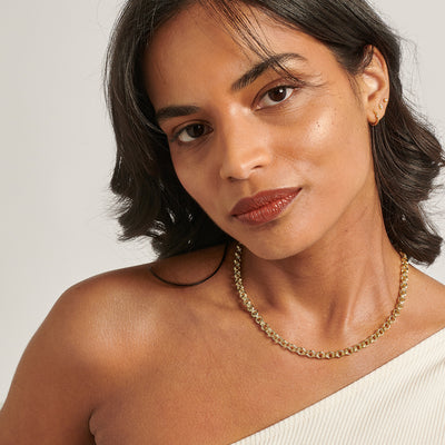 Rolo Chain Necklace Adjustable 81cm/32' in 18ct Rose Gold Vermeil On  Sterling Silver | Jewellery by Monica Vinader