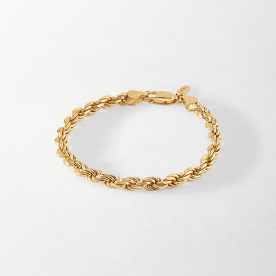 Chunky Rope Chain Bracelet - Gold