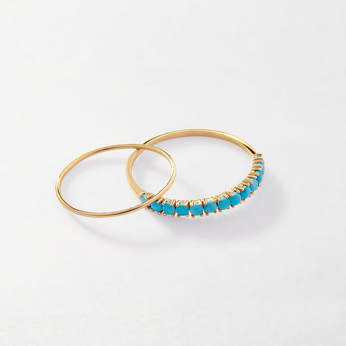 Turquoise Fine Ring Set