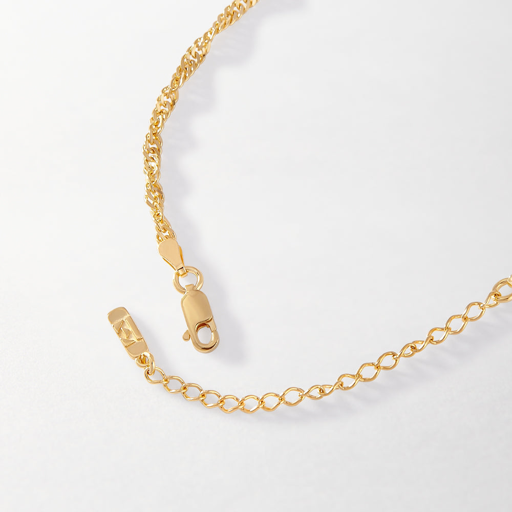 Twist Chain Necklace - Gold