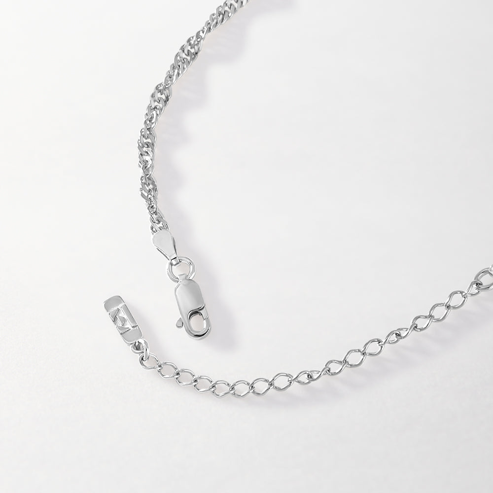 Twist Chain Bracelet - Silver