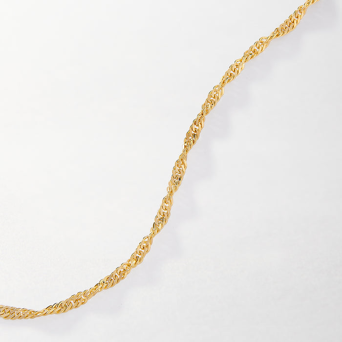 Buy Sterling Silver Twisted Rope Chain Necklace Online | 14K Gold Plated  With Honest Pricing | Ella Stein – Ella Stein