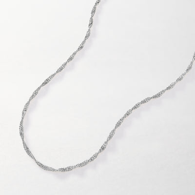 Silver Rope Chain Necklace, Twist Chain Necklace, Shubh Jewellers | Shubh  Jewellers