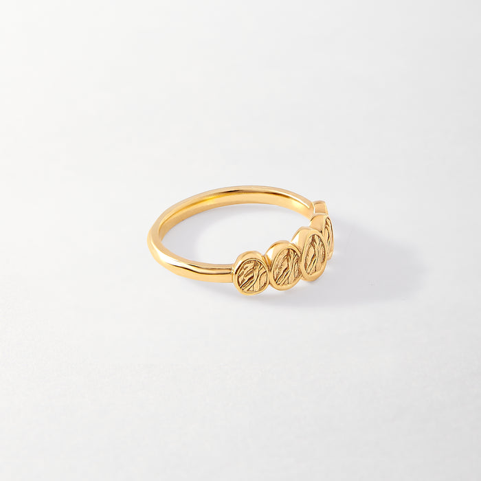 Victoria Multi Coin Ring - Gold