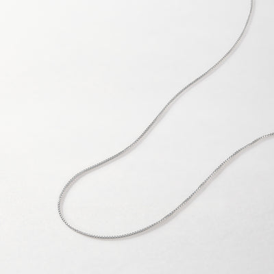 Box Chain Necklace - Silver