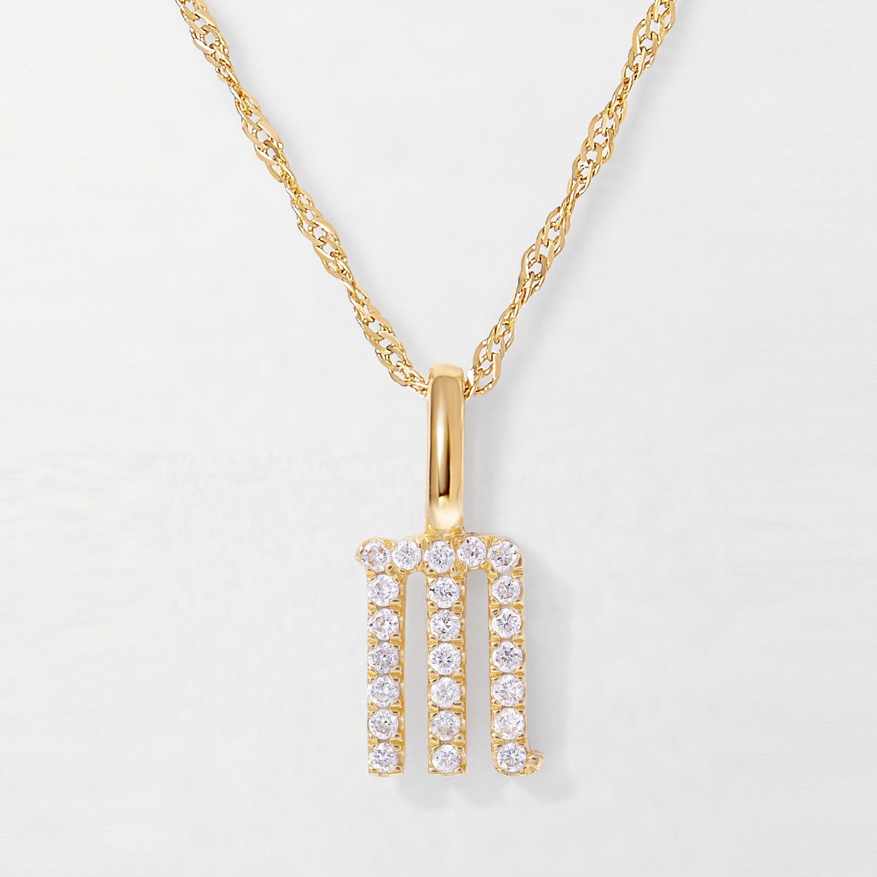 Diamond Initial Necklace - EDGE of EMBER