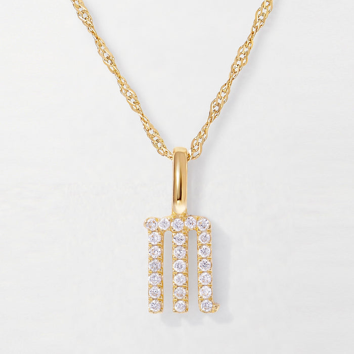 Diamond Initial Necklace